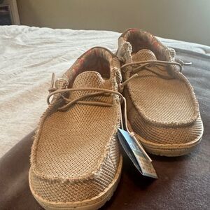 Hey Dude Kids Tan Sneakers